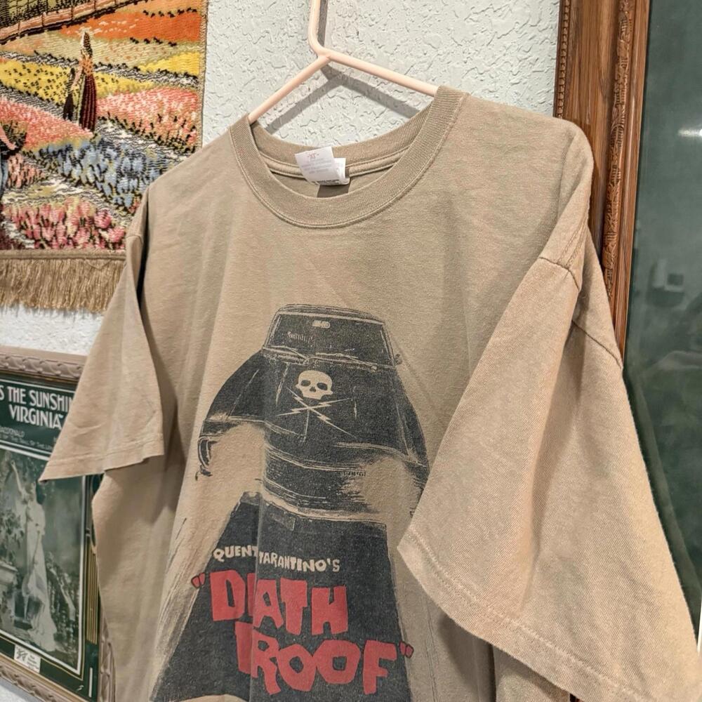 Vintage 2007 RARE Quentin Tarantino's Death Proof Movie Promo Graphic Shirt XL - Picture 3 of 7